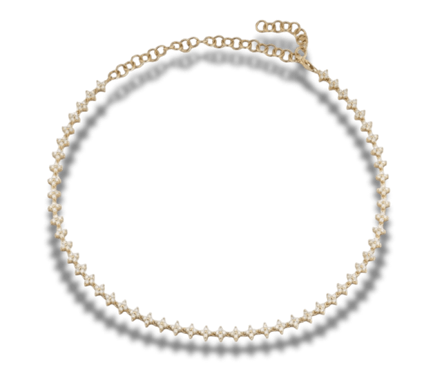 Tennis bracelet, bezel