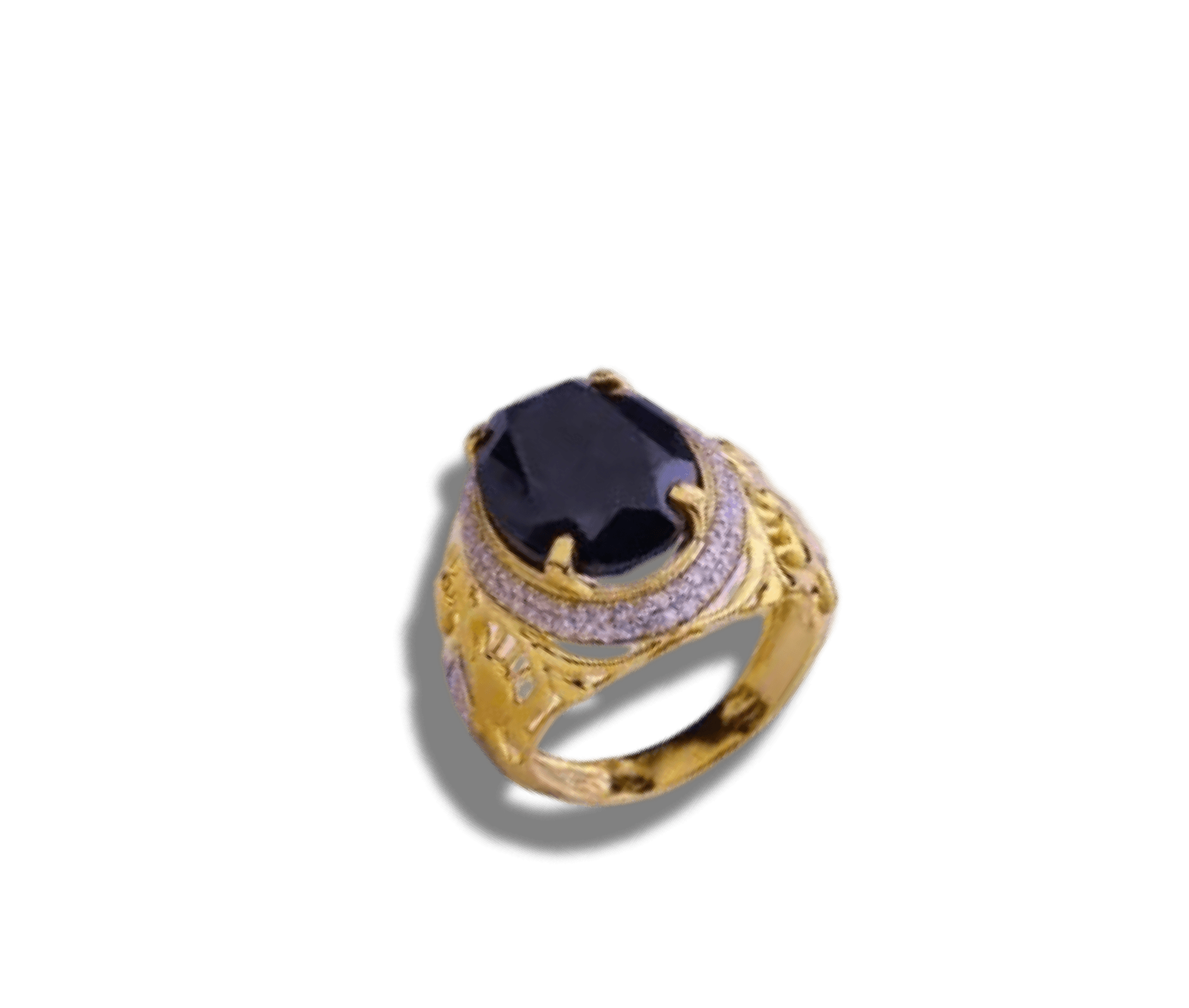 Cocktail ring, oval centre